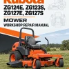 Kubota ZG124E, ZG123S, ZG127E, ZG127S Mower Workshop Repair Manual
