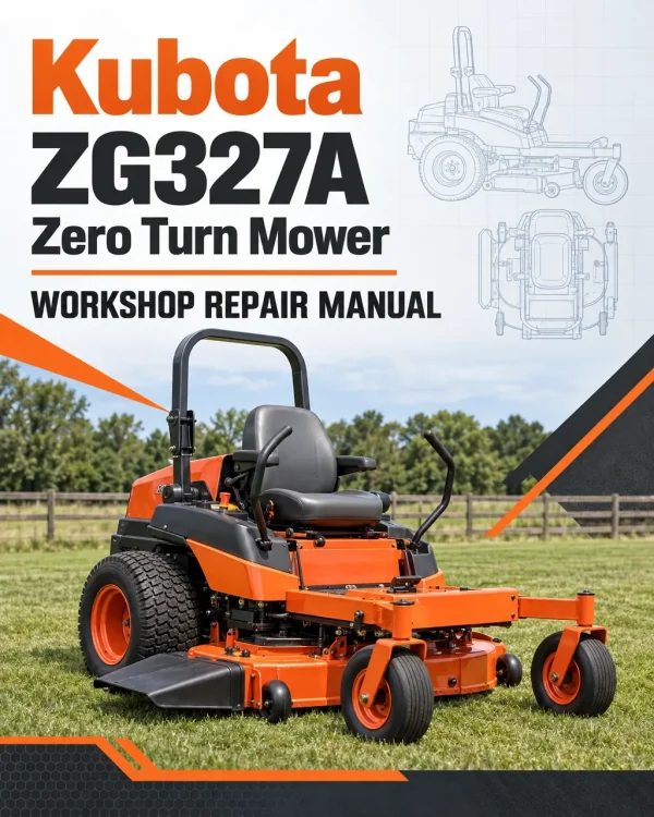 Kubota ZG327A Zero Turn Mower Workshop Repair Manual Kubota ZG327A Zero Turn Mower Workshop Repair Manual