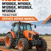 Kubota M100GX, M110GX, M126GX, M128GX, M135GX Tractor Service Repair Manual