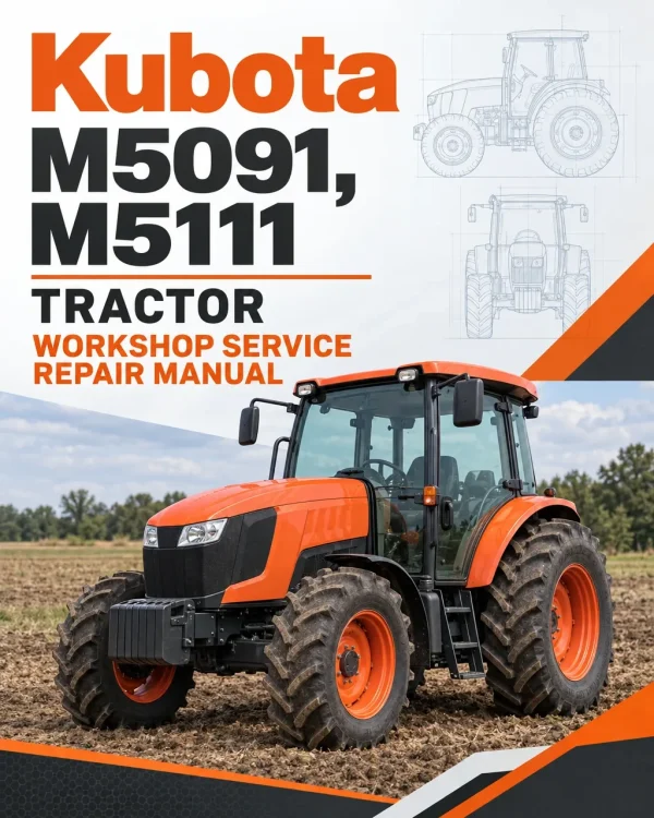 Kubota M5091, M5111 Tractor Workshop Service Repair Manual