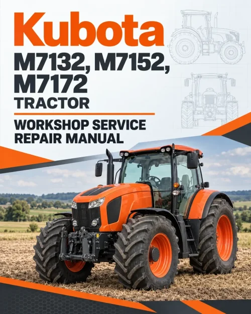 Kubota M7132, M7152, M7172 Tractor Workshop Service Repair Manual Kubota M7132, M7152, M7172 Tractor Workshop Service Repair Manual