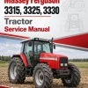 Massey Ferguson 3315, 3325, 3330 Tractor Service Manual Massey Ferguson 3315, 3325, 3330 Tractor Service Manual