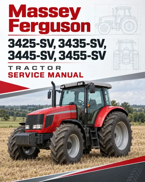 Massey Ferguson 3425-SV, 3435-SV, 3445-SV, 3455-SV Tractor Service Manual Massey Ferguson 3425-SV, 3435-SV, 3445-SV, 3455-SV Tractor Service Manual