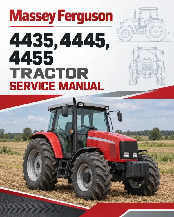 Massey Ferguson 4435, 4445, 4455 Tractor Service Manual