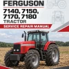 Massey Ferguson 7140, 7150, 7170, 7180 Tractor Service Manual Massey Ferguson 7140, 7150, 7170, 7180 Tractor Service Manual