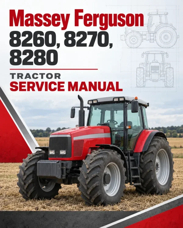 Massey Ferguson 8260, 8270, 8280 Tractor Service Manual Massey Ferguson 8260, 8270, 8280 Tractor Service Manual