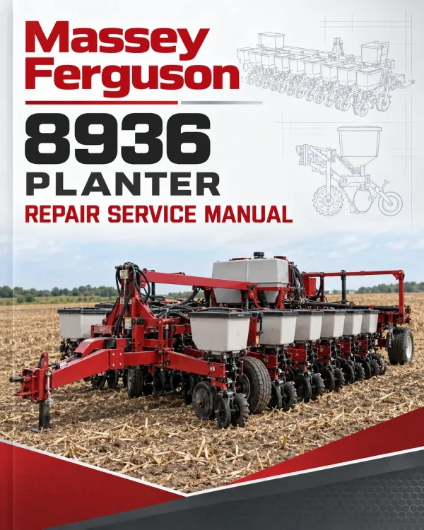 Massey Ferguson 8936 Planter Repair Service Manual Massey Ferguson 8936 Planter Repair Service Manual