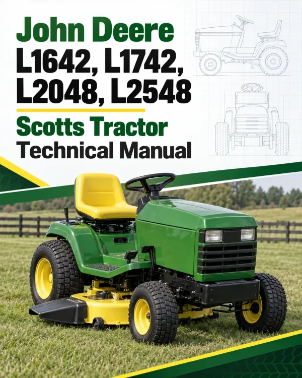 John Deere L1642, L1742, L2048, L2548 Scotts Tractor Technical Manual (TM1949) John Deere L1642, L1742, L2048, L2548 Scotts Tractor Technical Manual (TM1949)