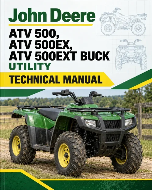 John Deere ATV 500, ATV 500EX, ATV 500EXT Buck Utility Technical Manual John Deere ATV 500, ATV 500EX, ATV 500EXT Buck Utility Technical Manual