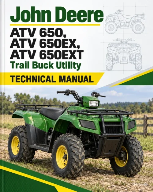 John Deere ATV 650, ATV 650EX, ATV 650EXT Trail Buck Utility Technical Manual John Deere ATV 650, ATV 650EX, ATV 650EXT Trail Buck Utility Technical Manual