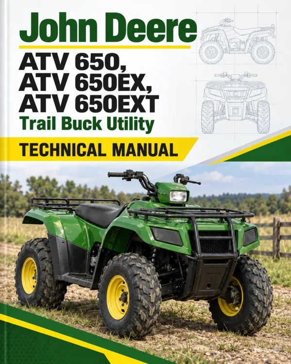 John Deere ATV 650, ATV 650EX, ATV 650EXT Trail Buck Utility Technical Manual John Deere ATV 650, ATV 650EX, ATV 650EXT Trail Buck Utility Technical Manual