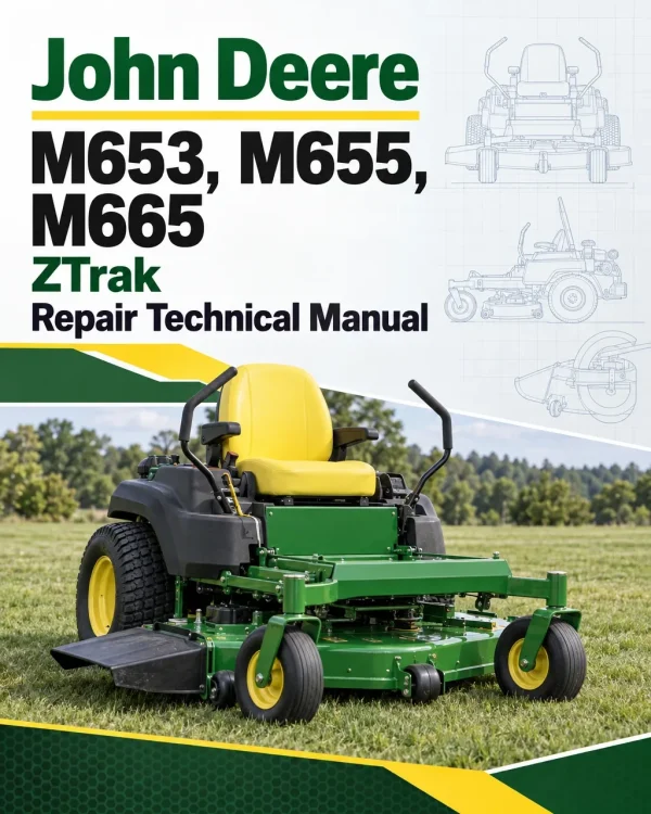 John Deere M653, M655, M665 ZTrak Repair Technical Manual