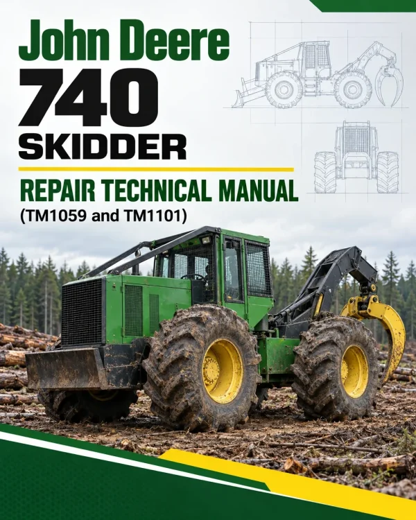 John Deere 740 Skidder Repair Technical Manual (TM1059 and TM1101) John Deere 740 Skidder Repair Technical Manual (TM1059 and TM1101)