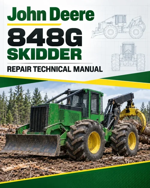 John Deere 848G Skidder Repair Technical Manual (TM1898)