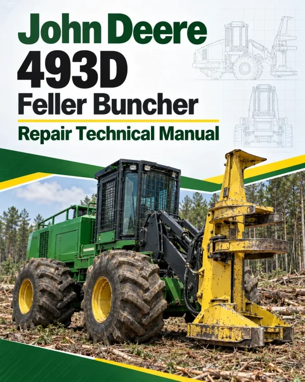 John Deere 493D Feller Buncher Repair Technical Manual (TM1415)