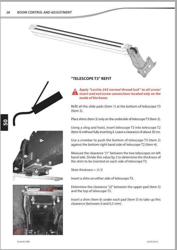 Manitou MT 1440 E3, MT 1440 A E3, MT 1840 E3, MT 1840 A E3, MT-X 1440, MT-X 1440 A, MT-X 1840, MT-X 1840 A Telehandler Repair Manual